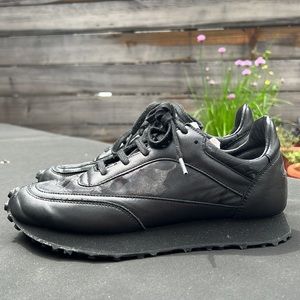 Comme des Garcons x Spalwart All Black Leather Trainer Size 38